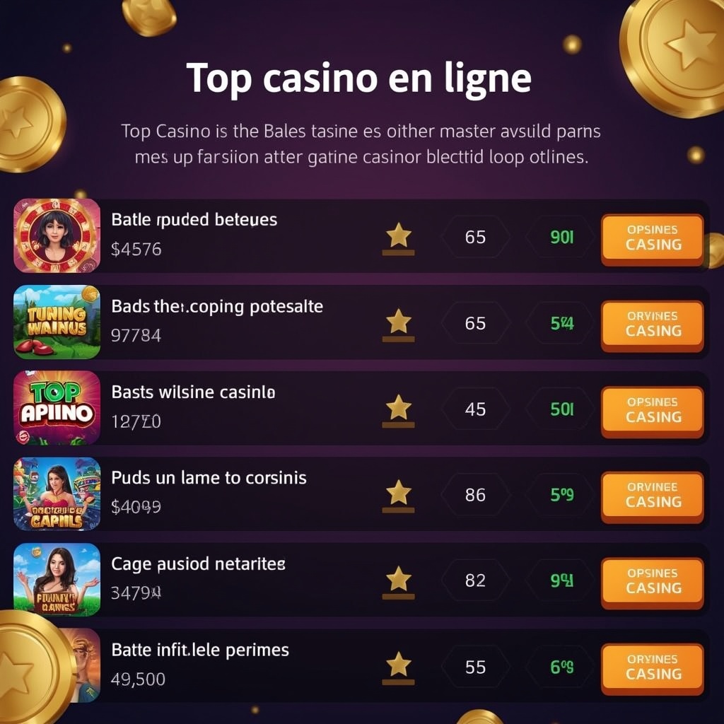 Top casino en ligne: guide ultime pour choisir et gagner